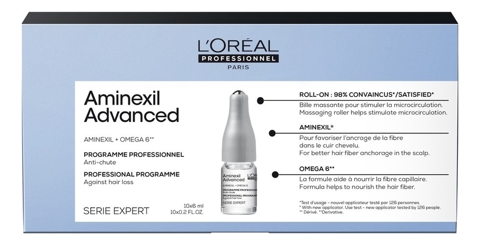 L’Oreal Professionnel Aminexil Advanced 10x6ml - интернет-магазин профессиональной косметики Spadream, изображение 46186