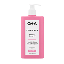 Q+A Vitamin A.C.E Cleansing Shower Oil 250ml - интернет-магазин профессиональной косметики Spadream, изображение 51570